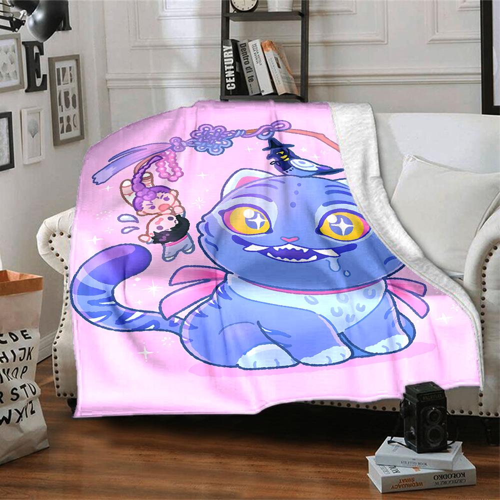 1pc KPop Demon Hunters23 Blanket, Gift, for Men and Women, Soft Blanket, Good for Sofa Bed Couch Travel, Lightweight Flannel Blanket