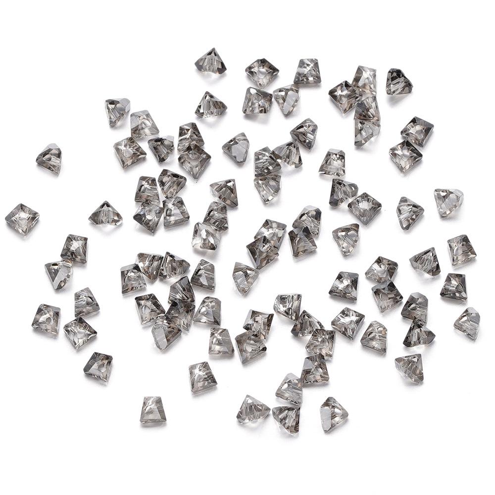 Гальванизированные стеклянные хрустальные бусины-треугольники 4 мм/6 мм для DIY серег и браслетов.