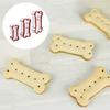 3Pcs Dog Bone Cookie Cutters Stainless Steel Biscuit Mold Dog Paw Shape Cake Cutting Mold Multi-Function Baking Tool for Home Kitchen Bakery