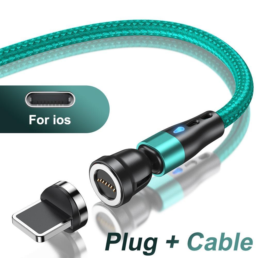 5A Магнитный кабель типа C для Samsung S21 Huawei P30 Магнитный провод для быстрой зарядки для iPhone Xiaomi Micro USB кабель для передачи данных