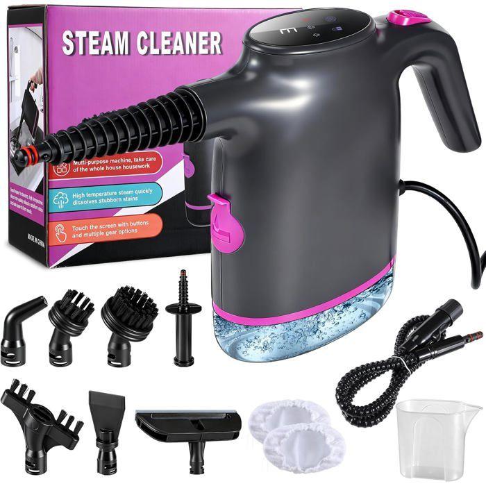 Handheld steam cleaner 1200W, 130°C, 15s Heating, 400 Ml Tank, 12 Accessories, High Pressure Without Chemistry