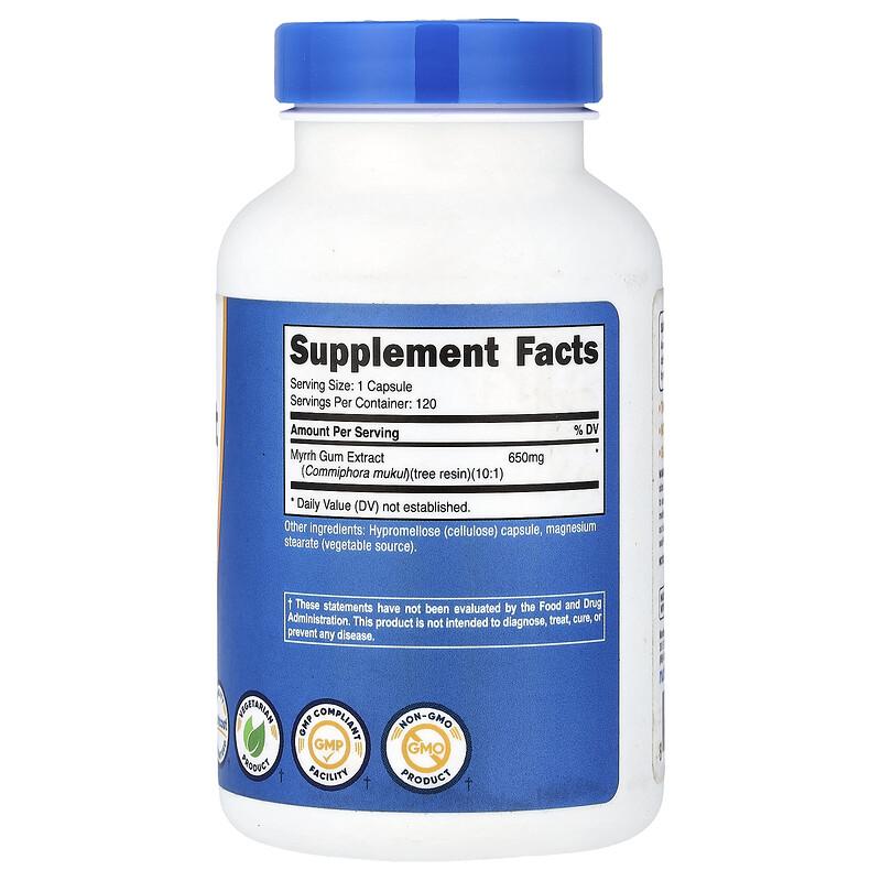 Myrrh Extract, 650 mg, 120 Capsules