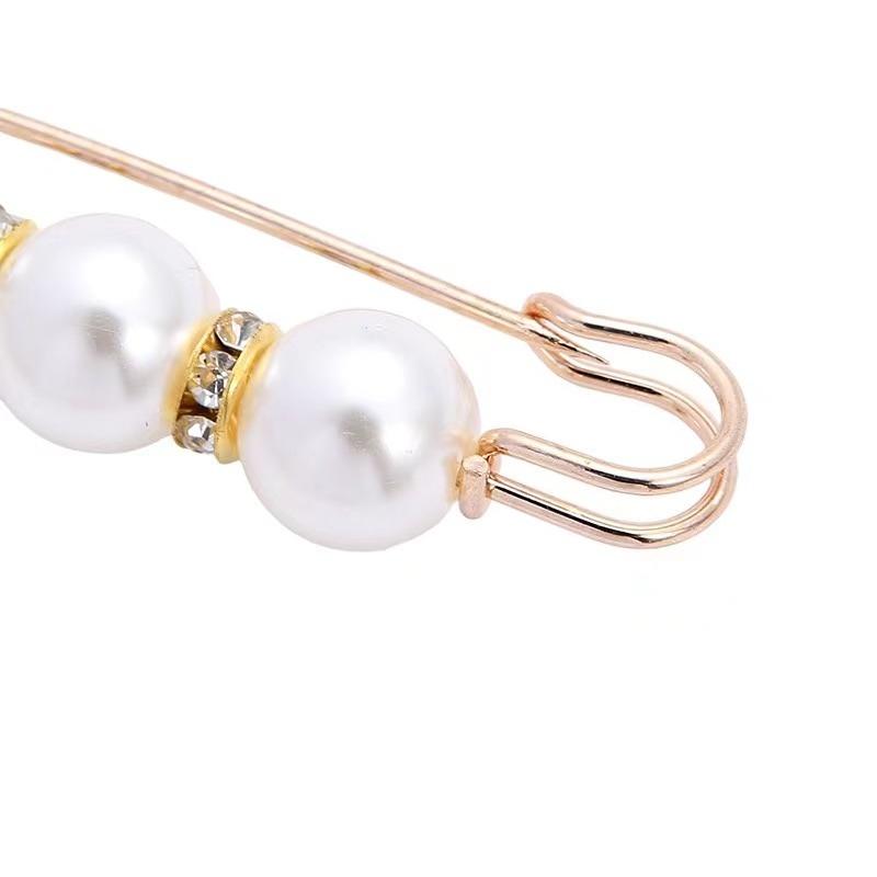 Элегантные женские ювелирные аксессуары с имитацией жемчуга, 1 шт., броши, украшения для одежды, горный хрусталь