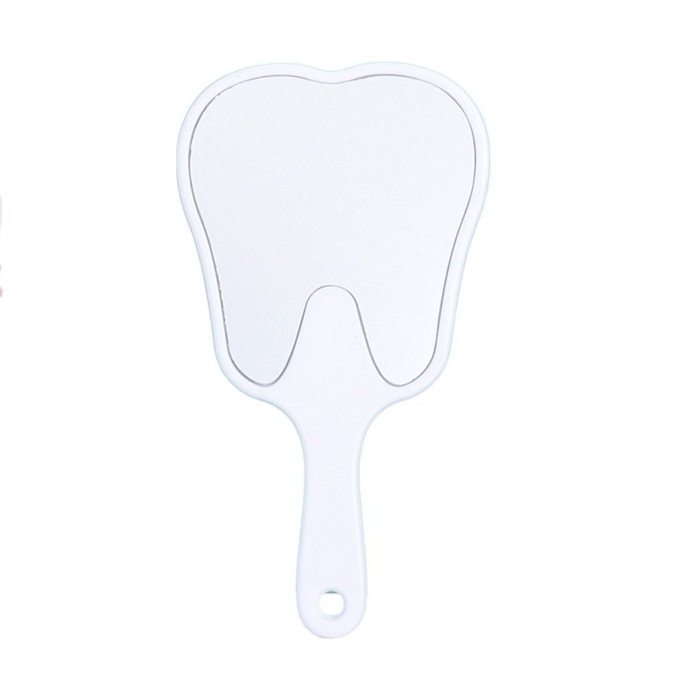 Многоцветное пластиковое зеркало в форме зуба Мини Зеркало для рук высокой четкости Секторное зеркало Легкое Портативное зеркало для макияжа Домашний декор