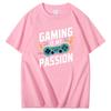 Gaming Is My Passion Funny Best Gamer T Shirt New Shirts And Tshirts Summer Tops Tshirt New Arrival Goods Mens Cotton Tshirt