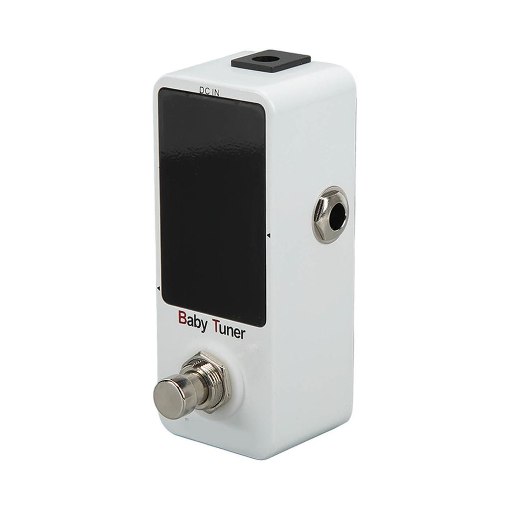 Мини педаль-тюнер моноблок хроматический эффект настройки для электрогитары и бас-гитары 12 Гц–4186 Гц