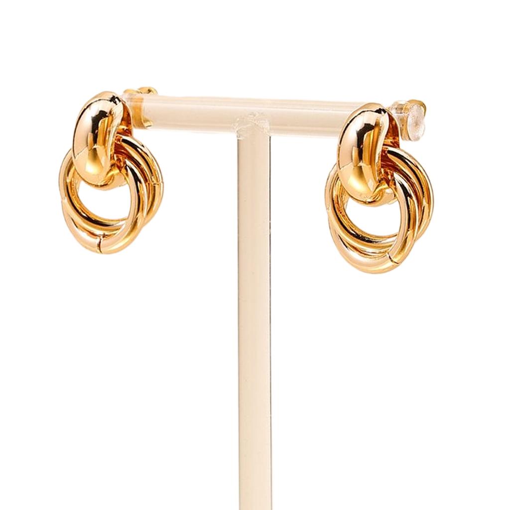 Милые круглые серьги Модные серьги-пусеты Элегантные серьги-пины Ювелирные изделия для ушей Сплавной материал Подходят для повседневных нарядов