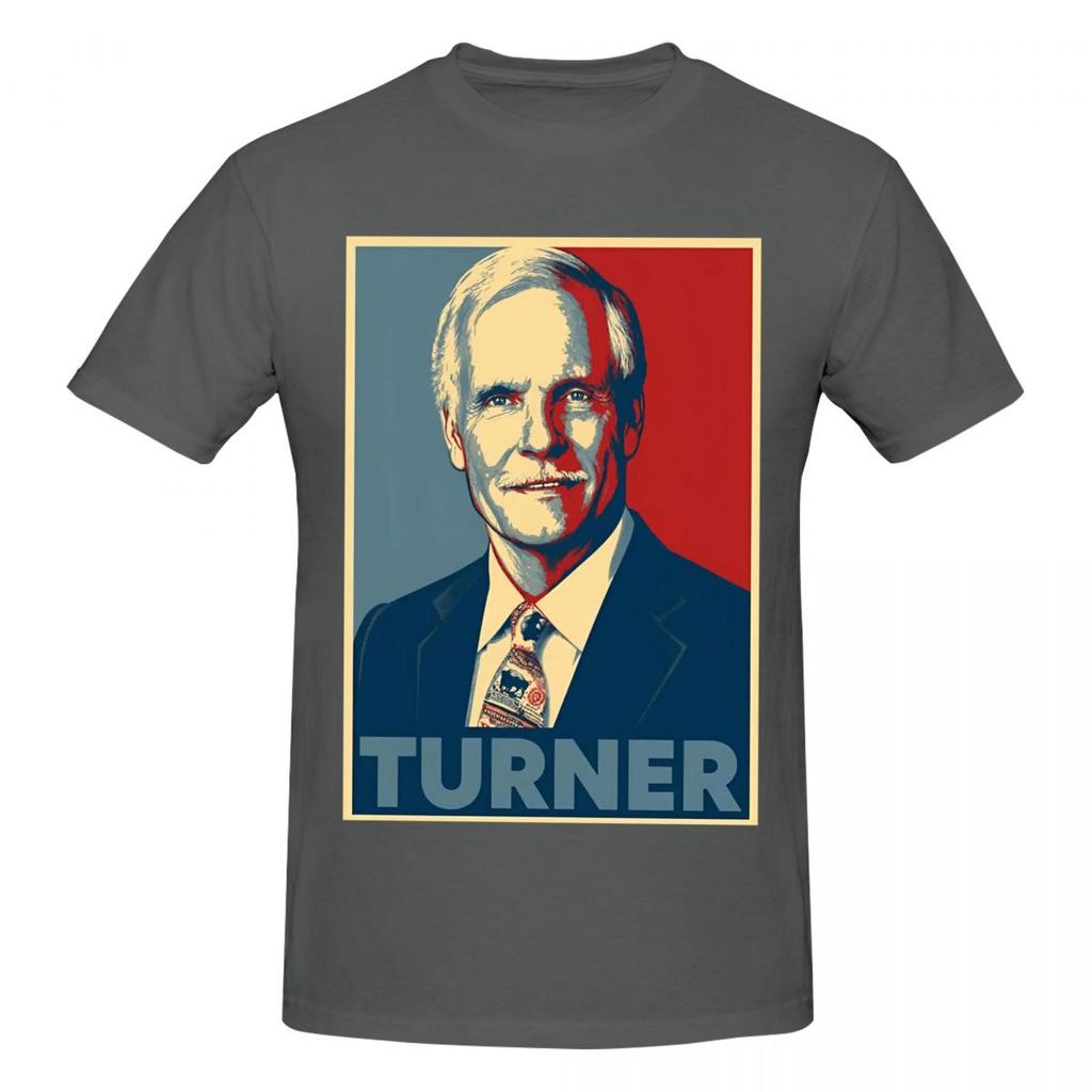 Unisex Ted Turner Rip 2026 Funny T Shirt Vintage Cotton T Shirts