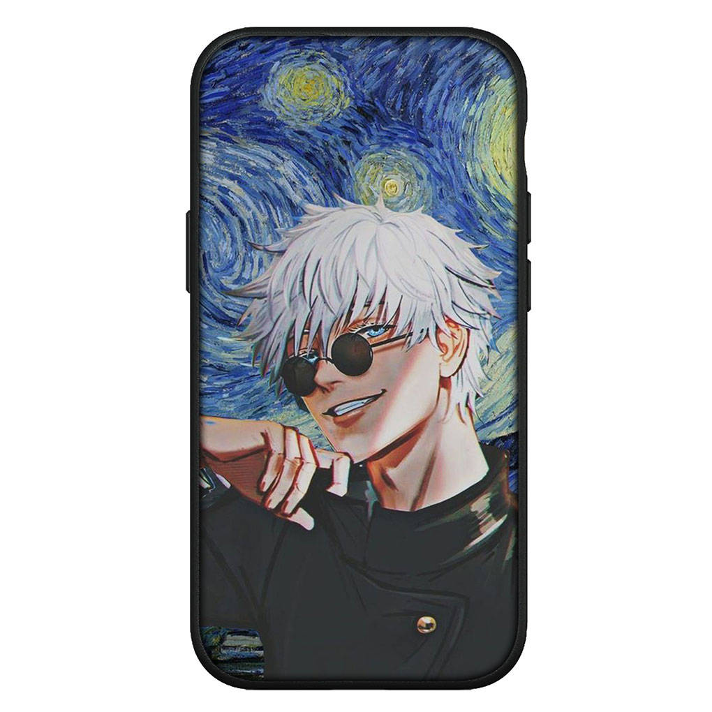 Чехол для iPhone 16 15 Xiaomi Redmi Note 14 13 12 11 Pro Max X 8 16e Samsung Galaxy S25 S24 S23 Moto OPPO Huawei Jujutsu Gojo Satoru Kaisen Чехол для телефона