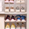 Transparent Acrylic Multi-Layer Shoe and Bag Display Rack for Men’s and Women’s Footwear.