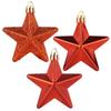 Shatterproof Christmas baubles red 6 cm 12 pcs.