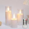 Acrylic LED Candle Atmosphere Light with Remote - Ideal for Romantic Birthday and Party Decorations.