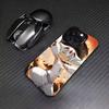 Милый чехол для телефона F-Faputa для iPhone17,16,15,14,13,12,11 Plus,Pro Max Цветной Серебряное покрытие Внутренняя крышка