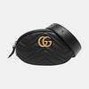 [Pre-Owned] Gucci Quilted Leather GG Marmont Matelassé Belt Bag 38/95 'Black' - Excellent #6JVJ8L