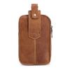 Men Vintage Leather Belt Bag Travel Cell Phone Purse Wallet Waist Bag Fanny Pack