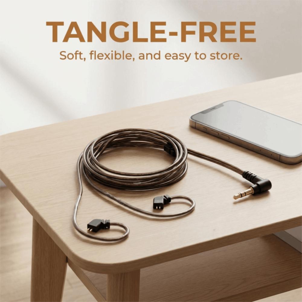 Noise Reduction Replacement Headphone Cable Upgrade Cable Sound Improvement