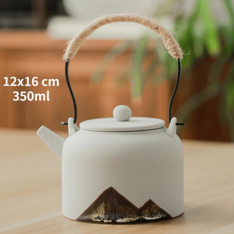 Керамический горшок с балкой Far Mountain, чайник, грубая керамика, теплый чайный сервиз, цветочный чайник, свеча, грелка для чая, теплоизоляционная подставка, печка для чая