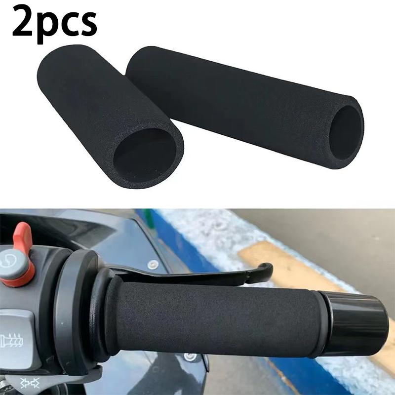 2pcs Motorcycle Hand Protector Foam Protaper Cuffs Motorcycle Handlebar End Anti Vibration Cover Grips Motorbike Handle Grip