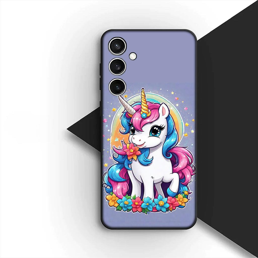 Мультяшный конь-единорог для Samsung Galaxy Note 20 Ultra 10 8 9 S10 Plus Lite S8 A70 A24 A25 S10E A21S A37 A57 A51 A7 Чехол для телефона