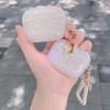 AirPods Pro 2 Shell Pattern Protective TPU Cover with Pearl Pendant