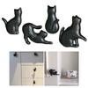 4Pcs Unique Wardrobe Knob Cat Shape Cabinet Drawer Handle Cupboard Pulls Simple Furniture Decoration Easy To Install