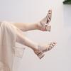 1979-18 Baotou Roman Woven Sandals Women's Summer Pig Cage Fairy Style with Skirt Retro Women's Shoes