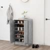 VidaXL Shoe Cabinet Concrete Grey 60x35x92 Cm Chipboard 808931