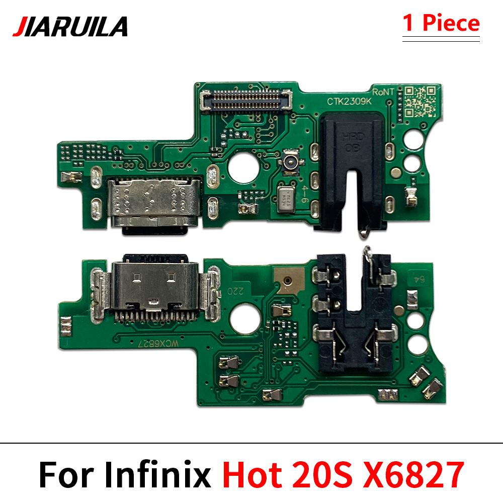 Плата USB-порта для зарядки Шлейф Разъем Запчасти Для Infinix Hot 6X 7 Pro 11 11 11S Note 11 11 11 11 Smart 6 Модуль микрофона