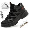 Autumn Work Safety Shoes Men Safety Boots Anti-smash Anti-stab Work Shoes Sneakers Steel Toe Shoes Male Work Boot Indestructible