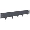 Lawn Edging 10 Pcs 100 X 20 Cm Steel Anthracite