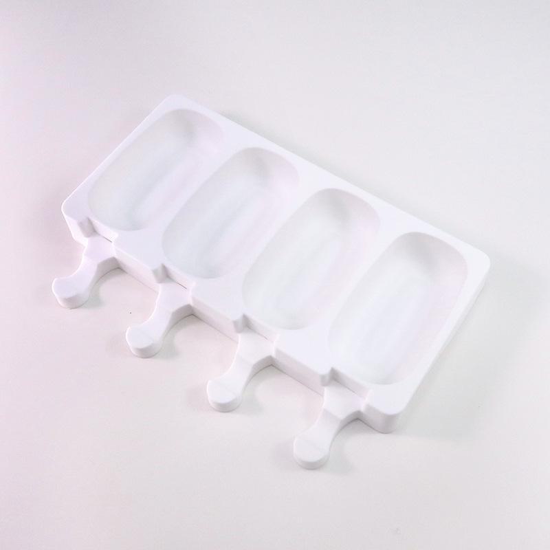 4-in-1 Food-Grade Silicone Ice Cream Popsicle Mold – Easy Demolding DIY Ice Cream Maker