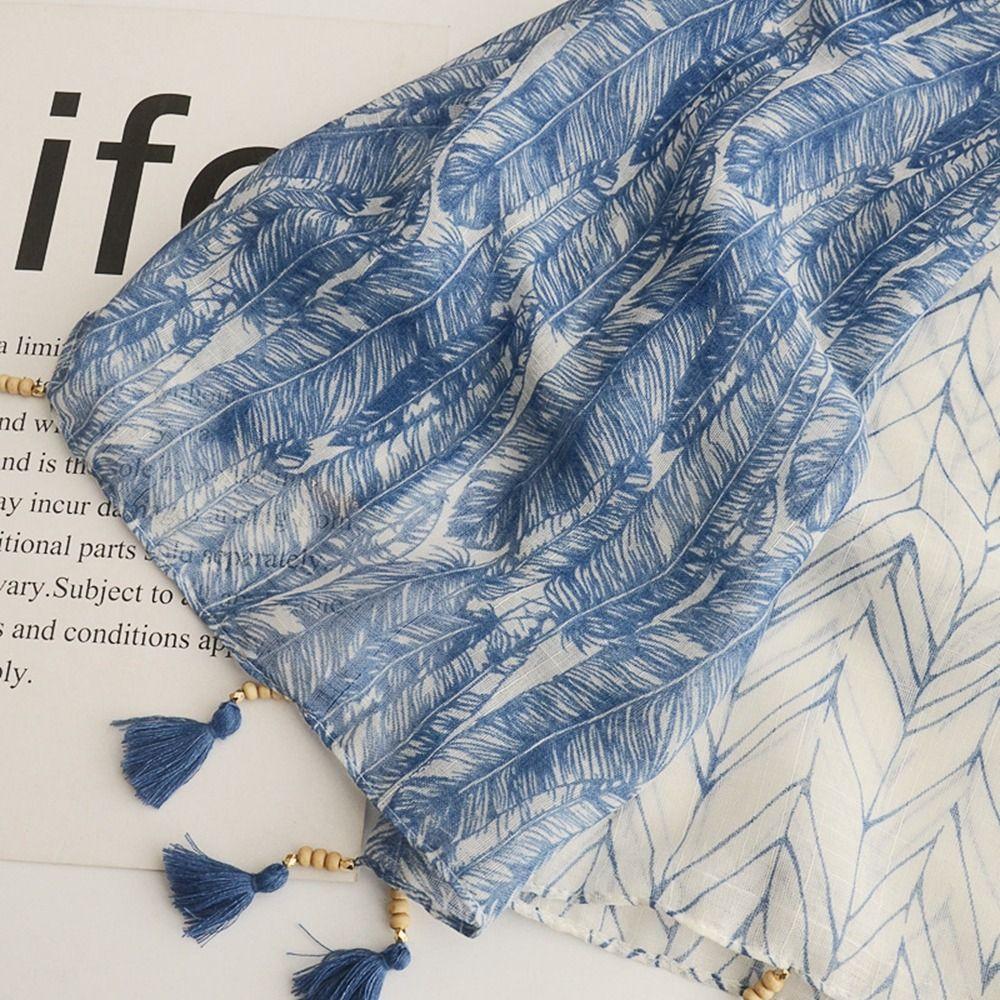Style Ethnic Style Female Wraps Cotton Linen Scarf Korean Style Scarves Bohemian Style Shawl