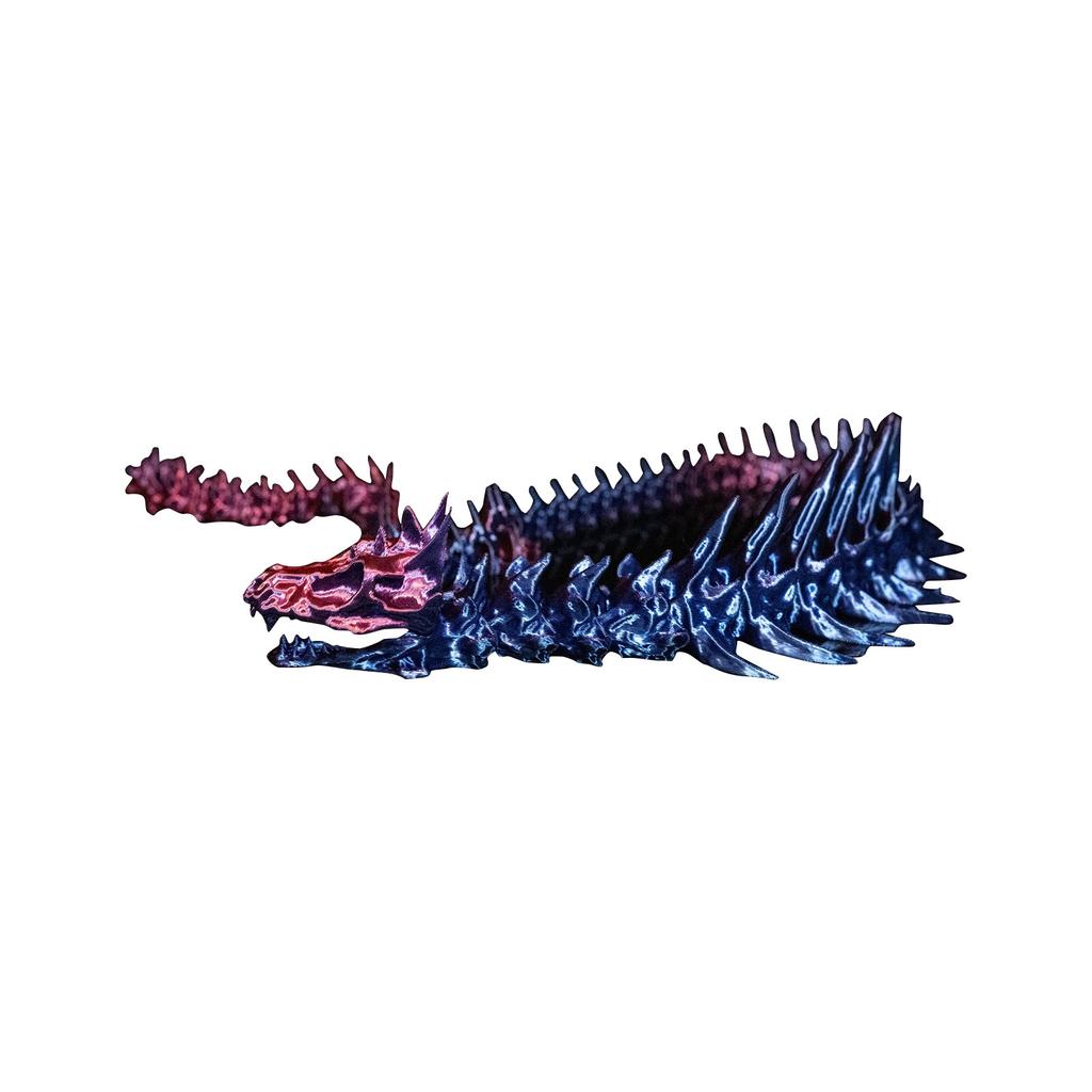 3D-печатные подвижные кости змеи, игрушки-кости животных, украшения для дома, комнаты, автомобиля, настольные украшения, суставы могут двигаться, крутые игрушки-кости змеи, напечатанные на 3D-принтере