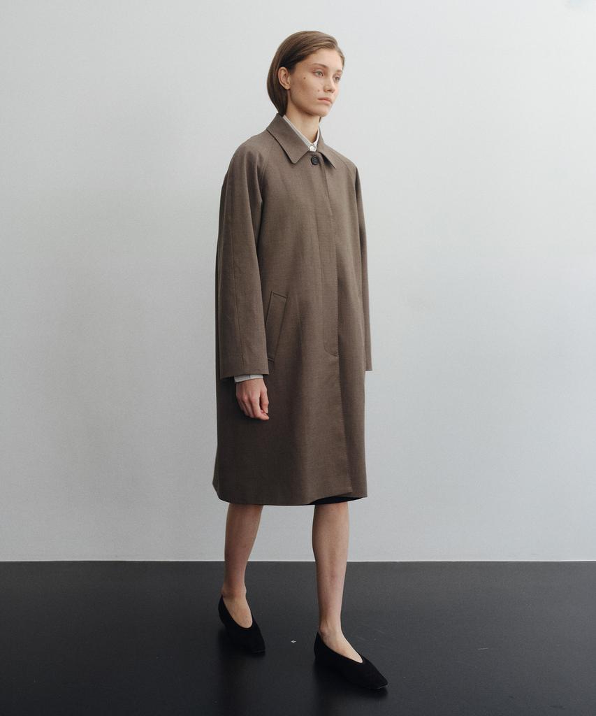 LOTE Wool Blend Mac Coat