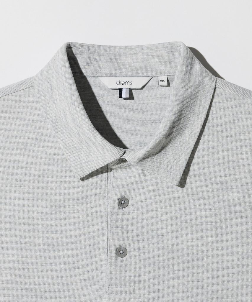STCO Diems Ripple Knit Collar T-Shirt_Gray (Classic Fit)_Dtsxz04Csg