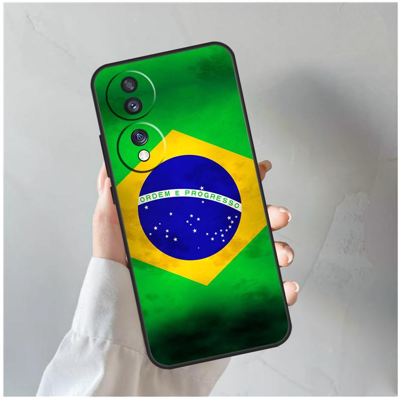 Бразилия Бразильский флаг Чехол для Honor Magic 8 5 6 7 Pro Для Honor 200 400 70 90 Lite X8c X8b X9a X9b X9c X9d Win RT
