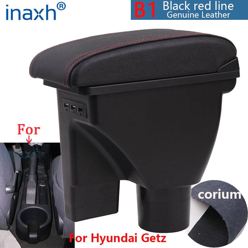 Подлокотник для Hyundai Getz Подлокотник для автомобиля Hyundai Getz Ящик для модернизации деталей, предназначенный для центрального хранения автомобильных аксессуаров
