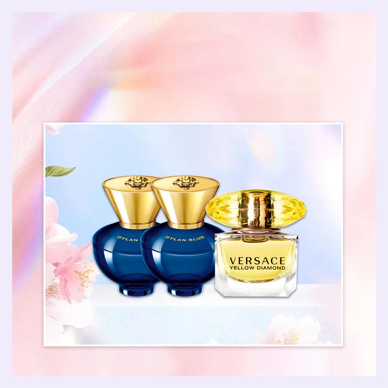 Versace Больше. Набор образцов Два предмета EDP Туалетная вода EDT 24026206-Набор из двух предметов: Женский парфюм Dylan 5 мл + Парфюм Phantom Gold Diamond 5 мл