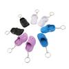 8Pcs Slipper Keychain Assorted Colors Soft Silicone Simple Stylish Hole Shoes Keychain for Backpack Clothes Decoration