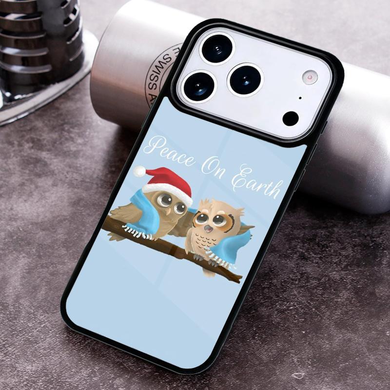 Рождественский чехол-сова для iPhone 17 16 15 14 13 12 11 Pro Max Plus 17Air Мягкий силиконовый чехол