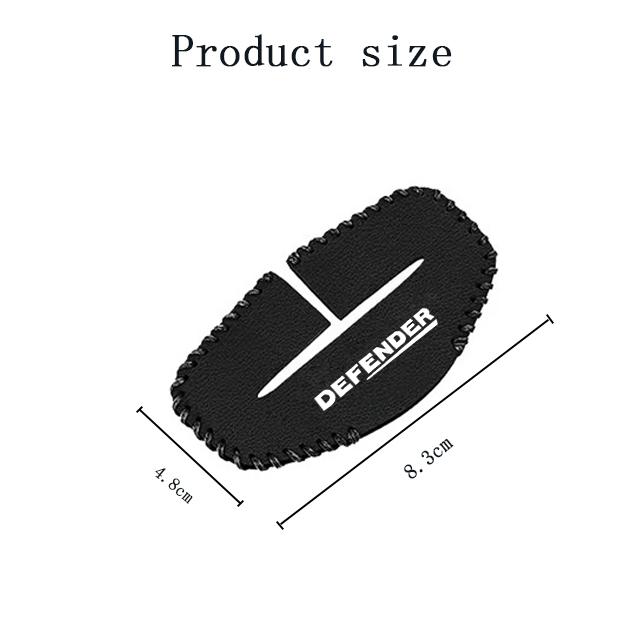 2pcs Car Seat Belt Buckle Cover Leather Protector Anti-collision Case For Land Rover Defender