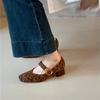 Fashion 2025 Ballet Flats Women Mary Janes Shoes Brand New Trendy Buckled Crossover Leisure Comfy Heels Women High Heels Women