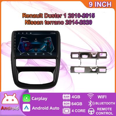 Автомобильное радио Android для Renault Duster 1 2010-2015, для Nissan terrano 2014-2020, мультимедийный плеер, Wi-Fi, GPS-навигация, Carplay 4 + 64 ГБ