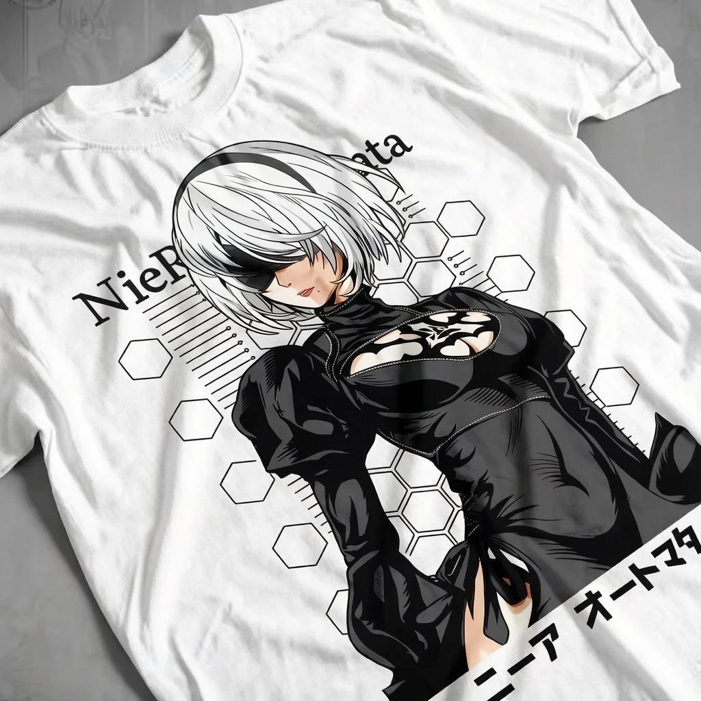 2B Sexy Nier Shirt NieRAutomata Anime TShirt HighQuality Fashionable Comfortable Versatile Trendy Printed Top Tshirt