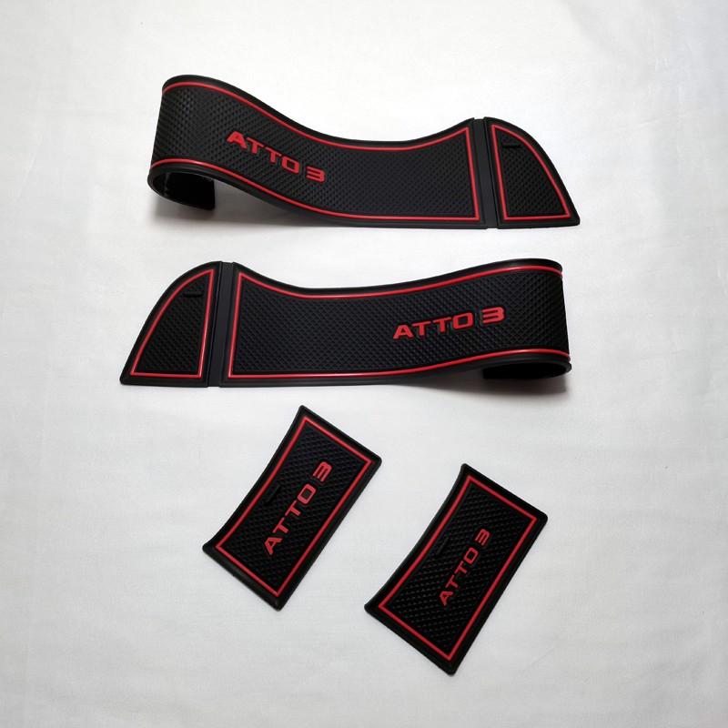 Коврик для дверных пазов автомобиля для BYD ATTO 3 2022 2023, противоскользящий коврик, резиновый коврик для ворот, автоинтерьер