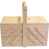 Wooden Sewing Box 32 X 16 X 29 Cm