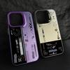 Модный игровой чехол для телефона iPhone 16 15 14 13 12 11 Pro Max X XR XS 8 7 Plus SE2, противоударный, лазерный, серебристый, матовый, задняя крышка