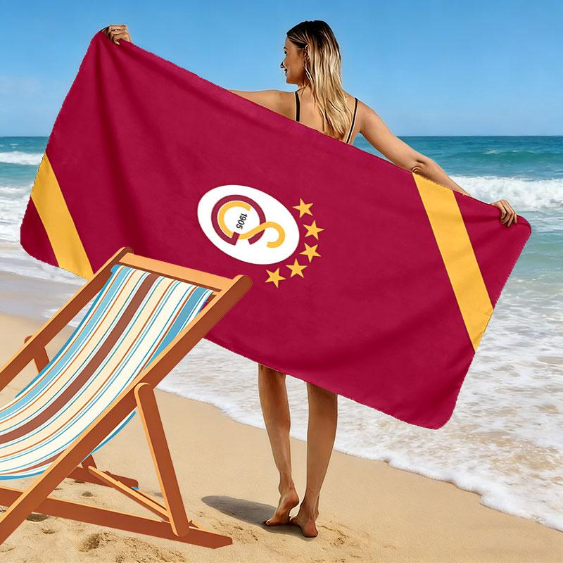 Пляжное полотенце с принтом Galatasaray Glory, Большое мягкое быстросохнущее полотенце для пляжа, кемпинга, плавания
