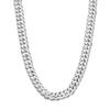 [Shinjuku Gin No Kura] Crazy Angel Men's Curb Chain, 6-Sided Double Curb Chain, 8mm Wide, 50cm, Surgical Stainless Steel