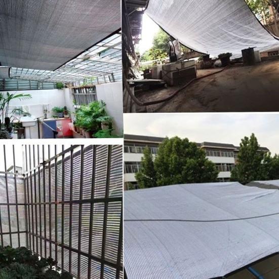 Yousheng Sun Shade Sail Aluminum Foil Shade Cloth UV Block Tear-Resistant Canopy Weather-Resistant Privacy Screen for Patio Garden Backyard Pool